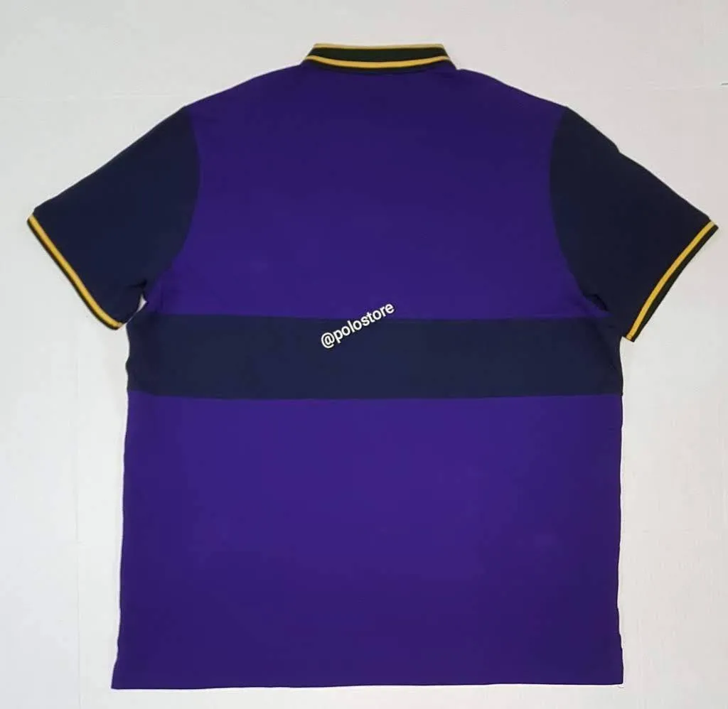 Nwt Polo Big & Tall Purple with Gold Big Pony Embroidered Crest Polo