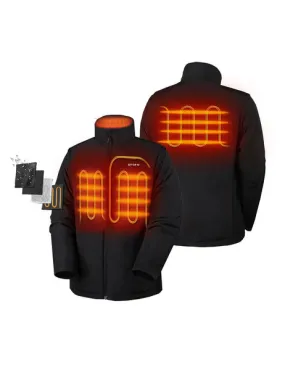 (Open-box) Men's Heated Golf Jacket with Zip-off Sleeves with B19G Battery