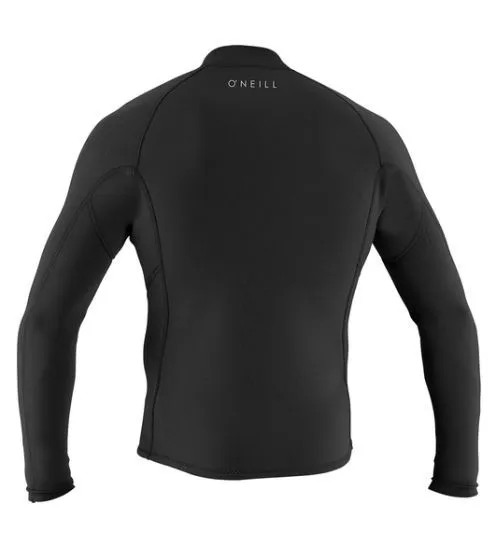 O'Neill Reactor II 1.5mm Long Sleeve Front Zip Wetsuit Jacket - Black