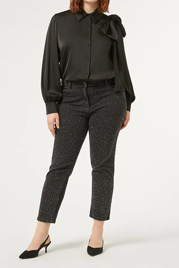 Persona (by Marina Rinaldi) MAGGIO COTTON DENIM TROUSERS