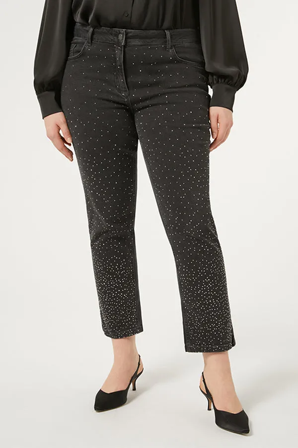 Persona (by Marina Rinaldi) MAGGIO COTTON DENIM TROUSERS