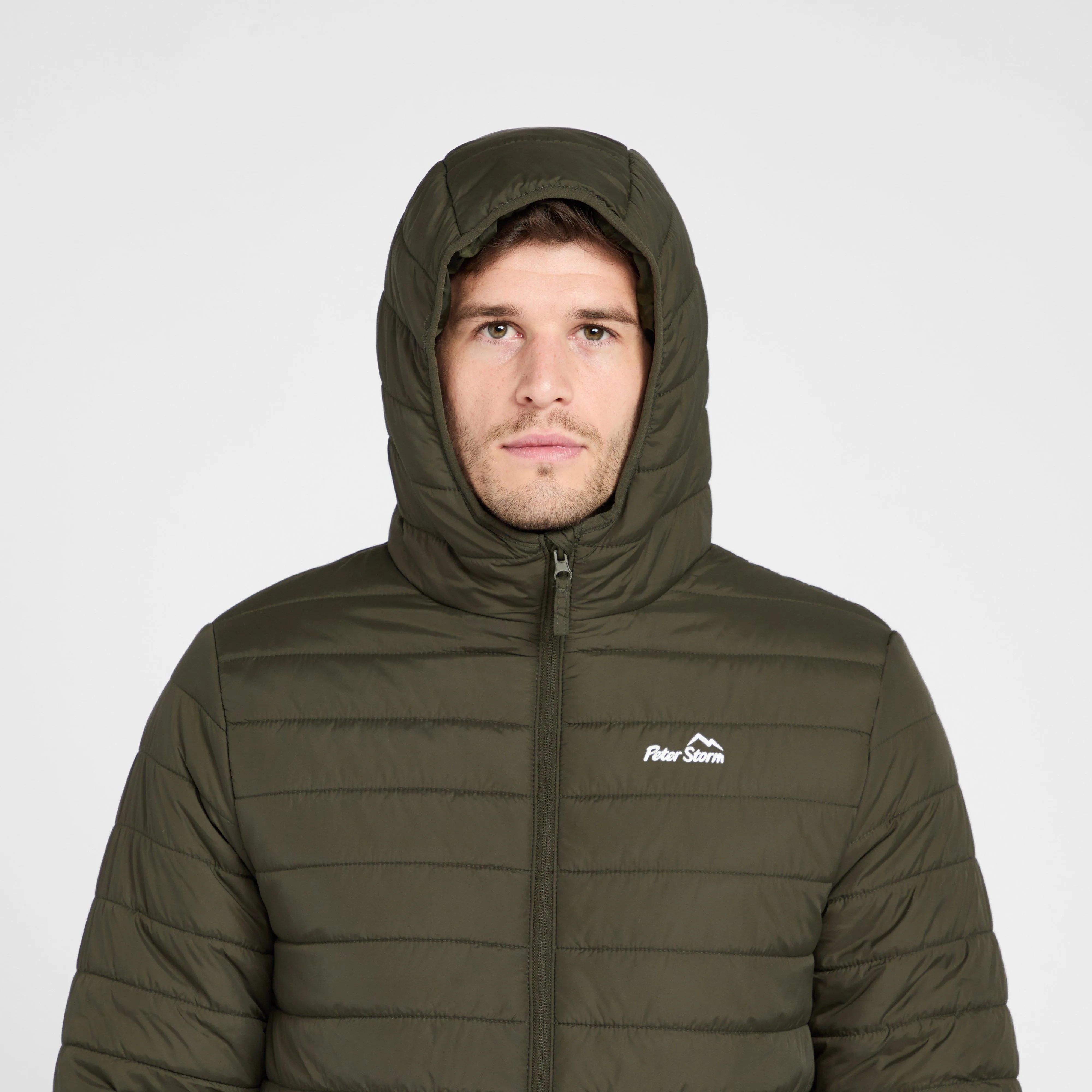 Peter Storm Mens Blisco II Hooded Jacket Khaki | Ultimate Outdoors