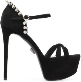 Philipp Plein stud-embellished platform sandals Black