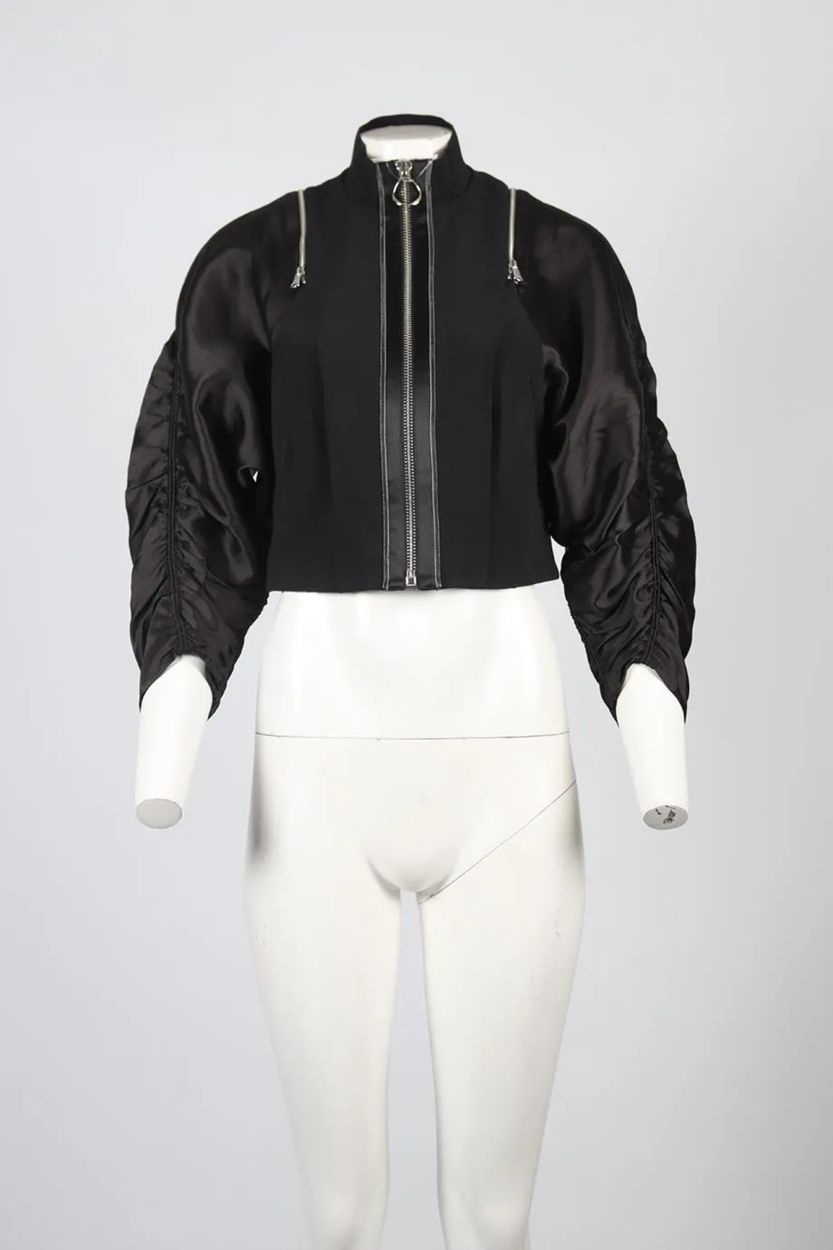 PHILLIP LIM CROPPED CREPE JACKET US 0 UK 4