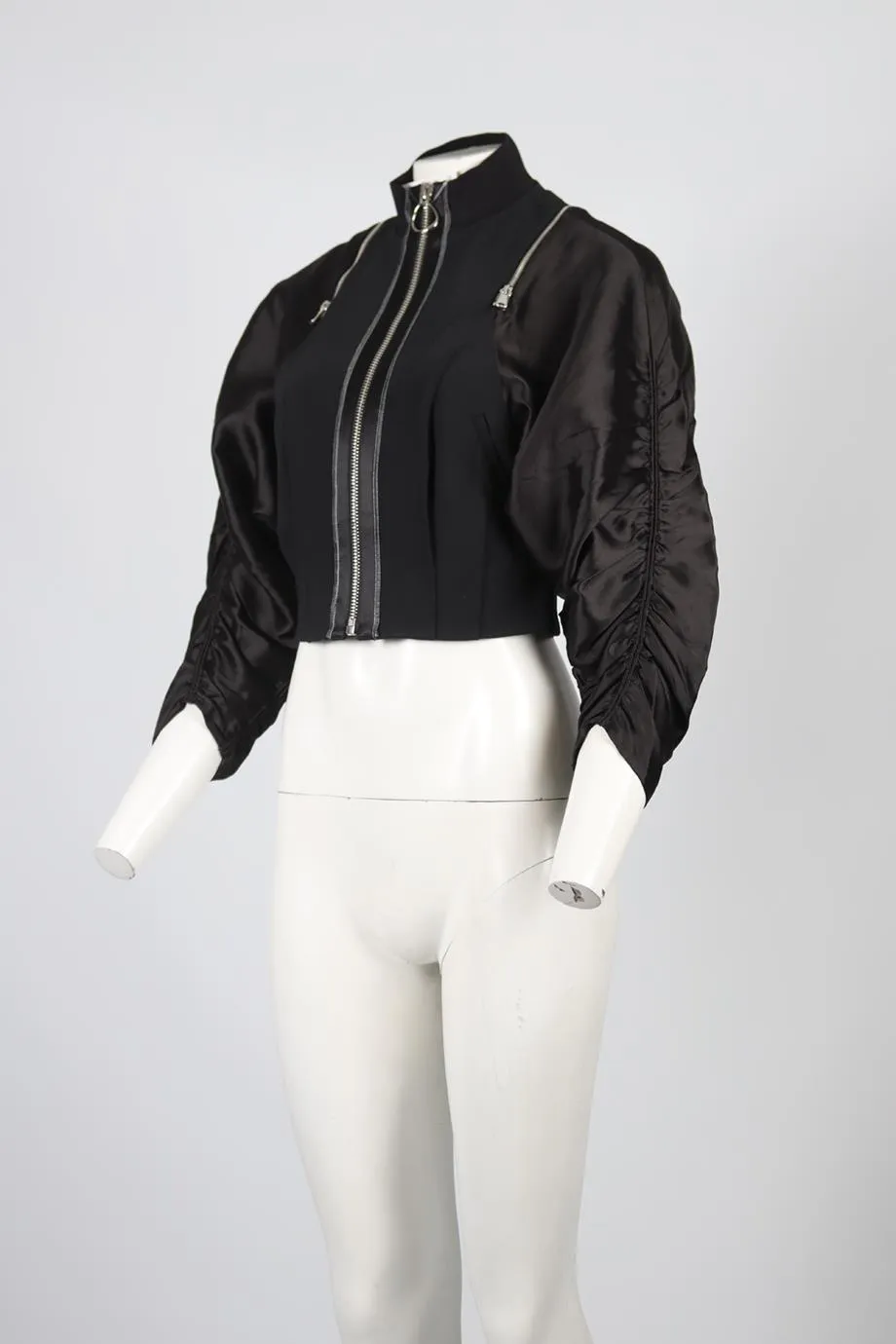 PHILLIP LIM CROPPED CREPE JACKET US 0 UK 4