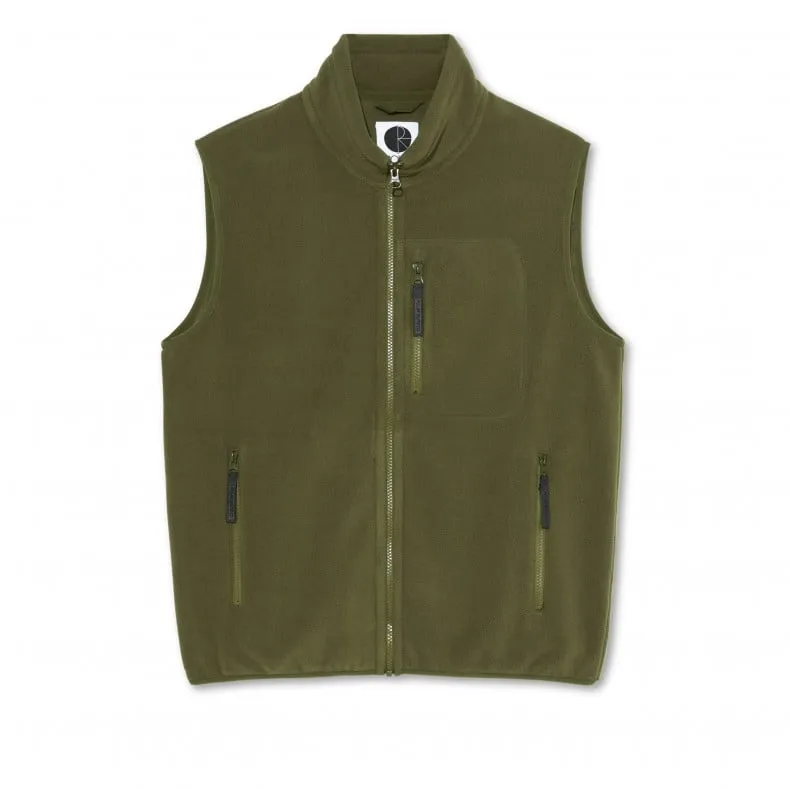 Polar Skate Co. Basic Fleece Vest (Army Green)