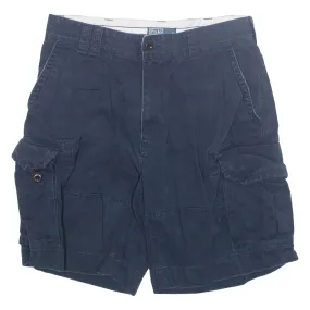 POLO RALPH LAUREN Cargo Mens Workwear Shorts Blue M W34