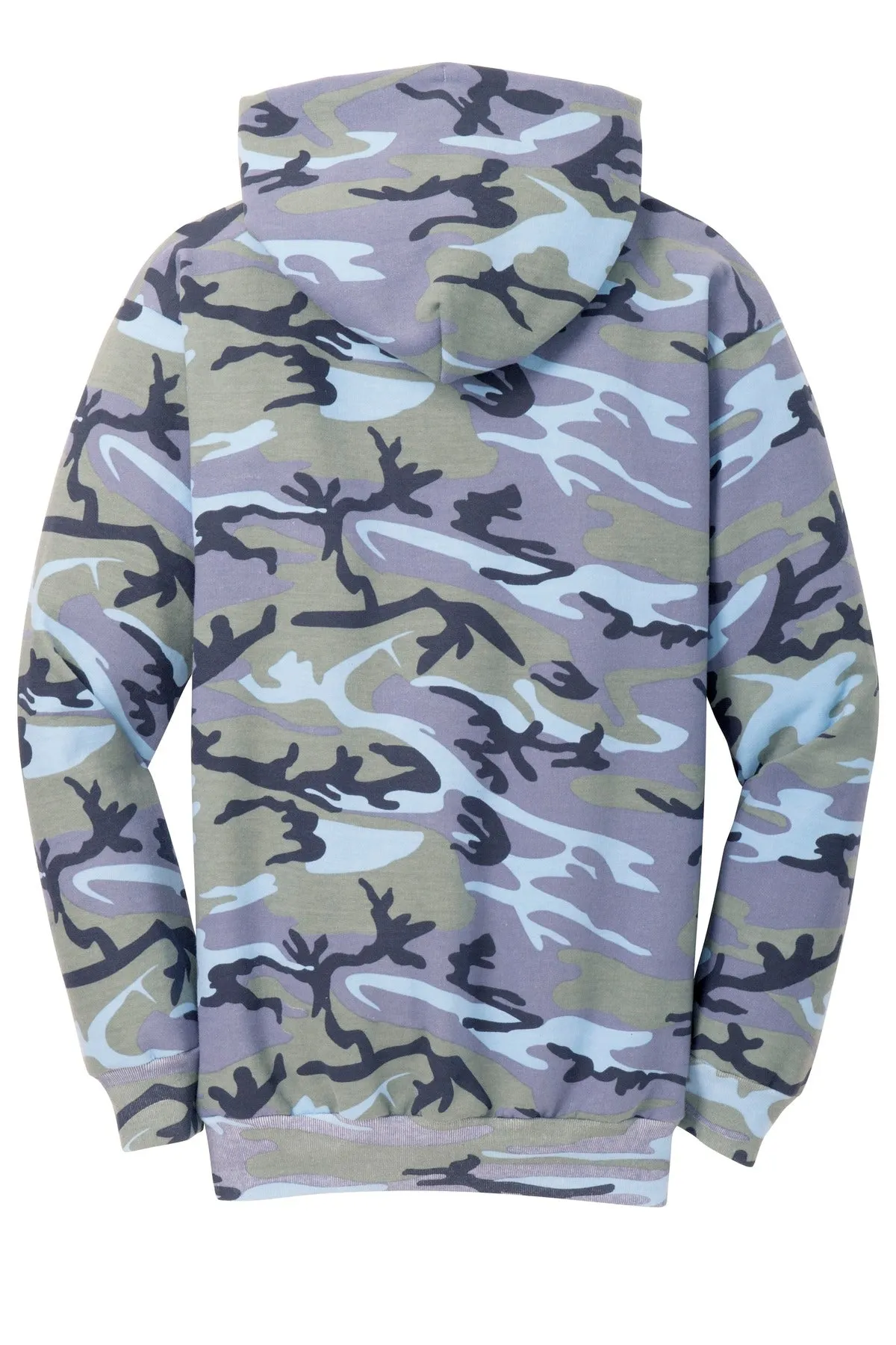 Port & Company Men's Core Fleece Camo Pullover Hooded Sweatshirt. PC78HC