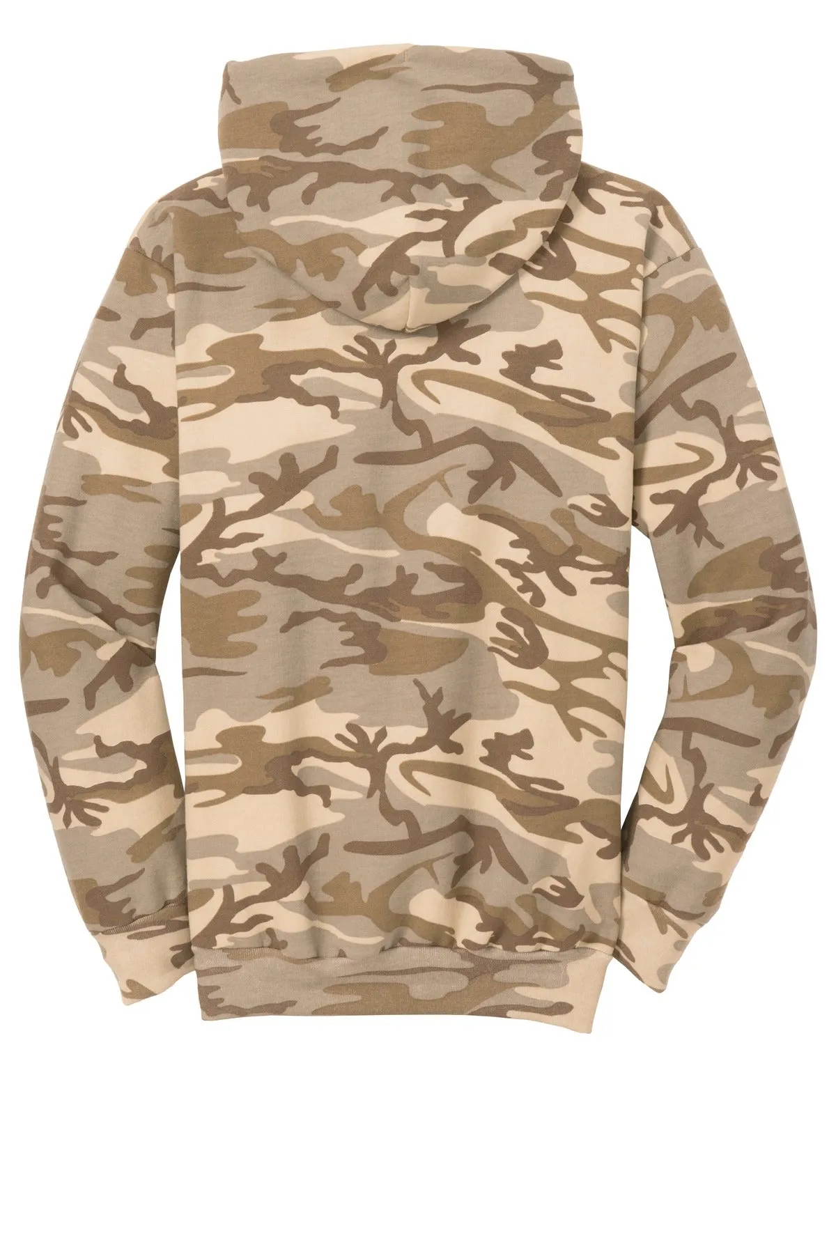 Port & Company Men's Core Fleece Camo Pullover Hooded Sweatshirt. PC78HC