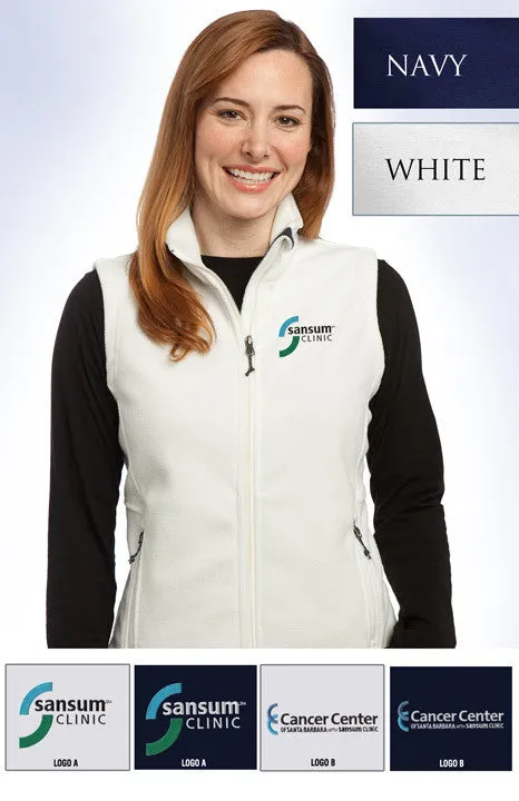 Port Authority Ladies Fleece Vest - Sansum Clinic Company Store