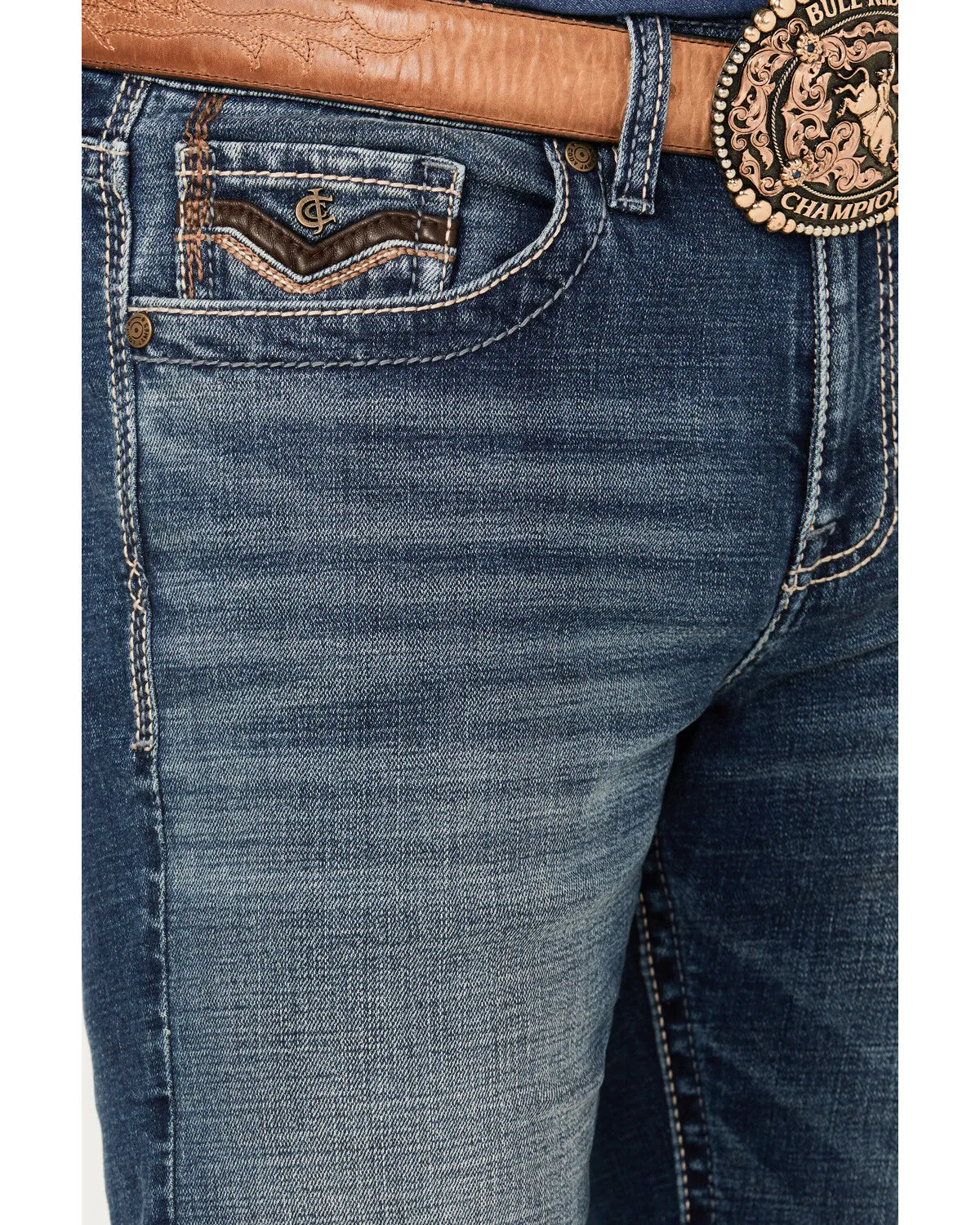 Product Name:  Cody James Men's Sundance Dark Wash Slim Straight Stretch Denim Jeans