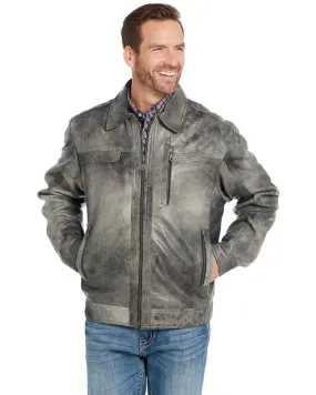 Product Name:  Cripple Creek Men's Open Bottom Zip Front Distressed Lamb Nappa Jacket