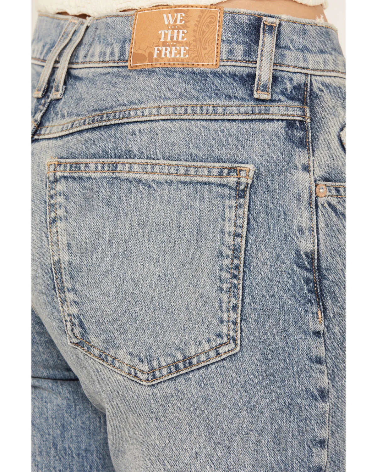 Product Name:  Free People Women's Risk Taker Straight Stretch Denim Jeans