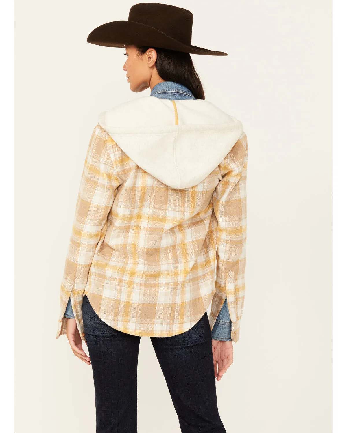 Product Name:  Kimes Ranch Delano Plaid Print Hooded Flannel Jacket