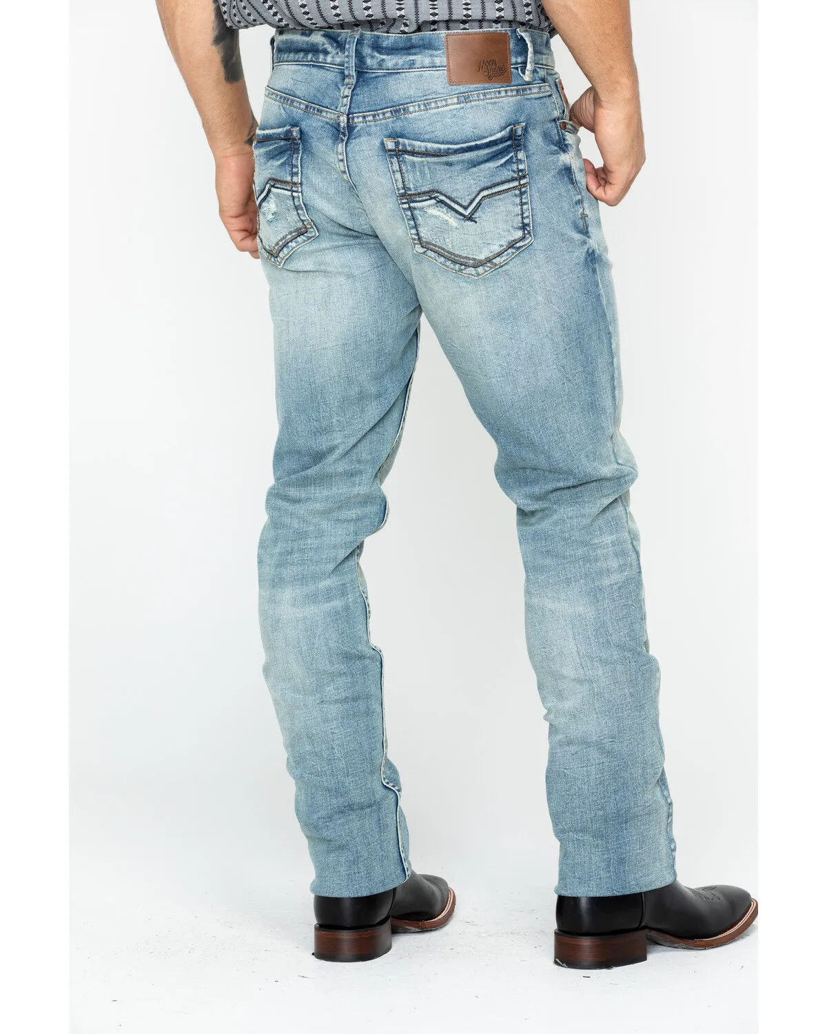 Product Name:  Moonshine Spirit Men's Sutton Light Wash Slim Straight Stretch Denim Jeans