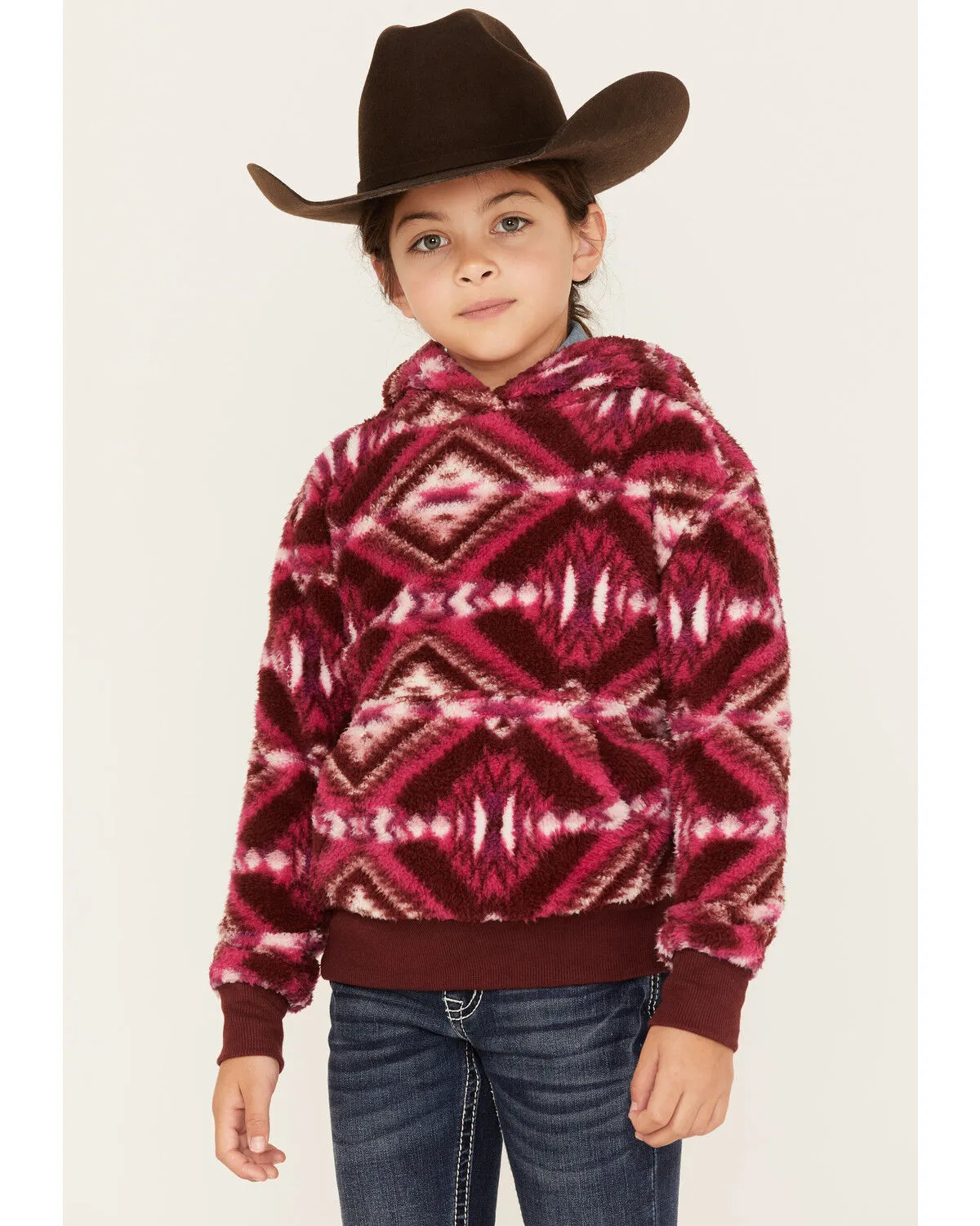 Product Name:  Shyanne Girls' Southwestern Print Fleece Hoodie