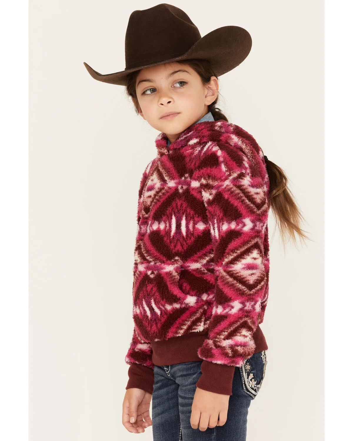 Product Name:  Shyanne Girls' Southwestern Print Fleece Hoodie