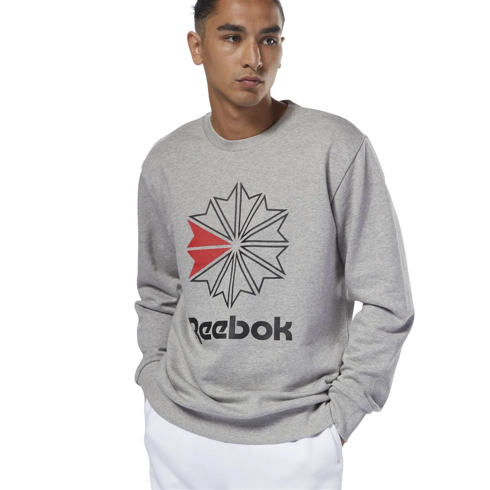 Reebok Classics Retro Starcrest Crew Neck Sweatshirt - Grey