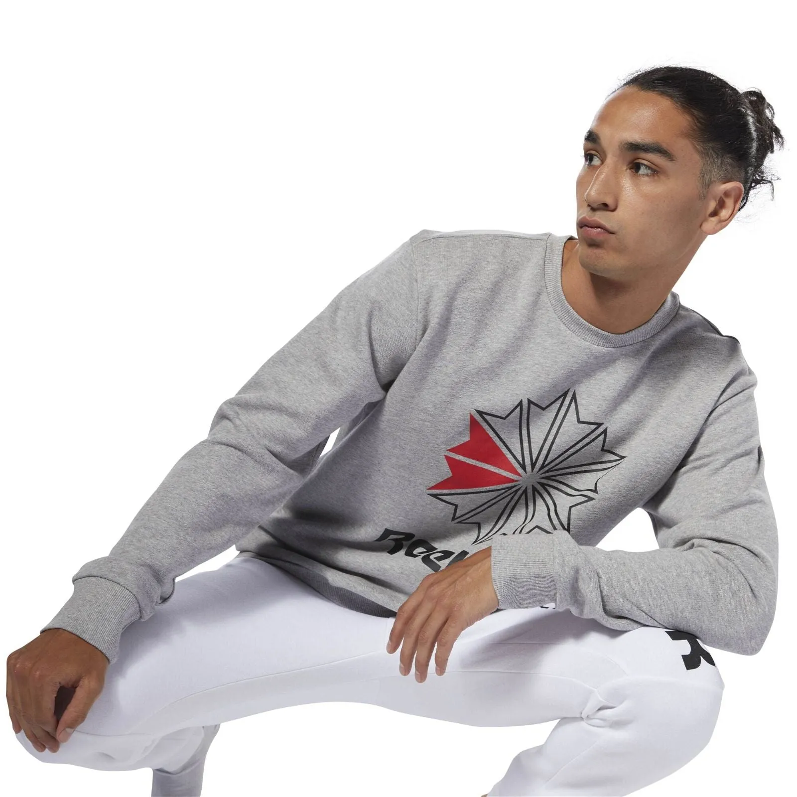 Reebok Classics Retro Starcrest Crew Neck Sweatshirt - Grey