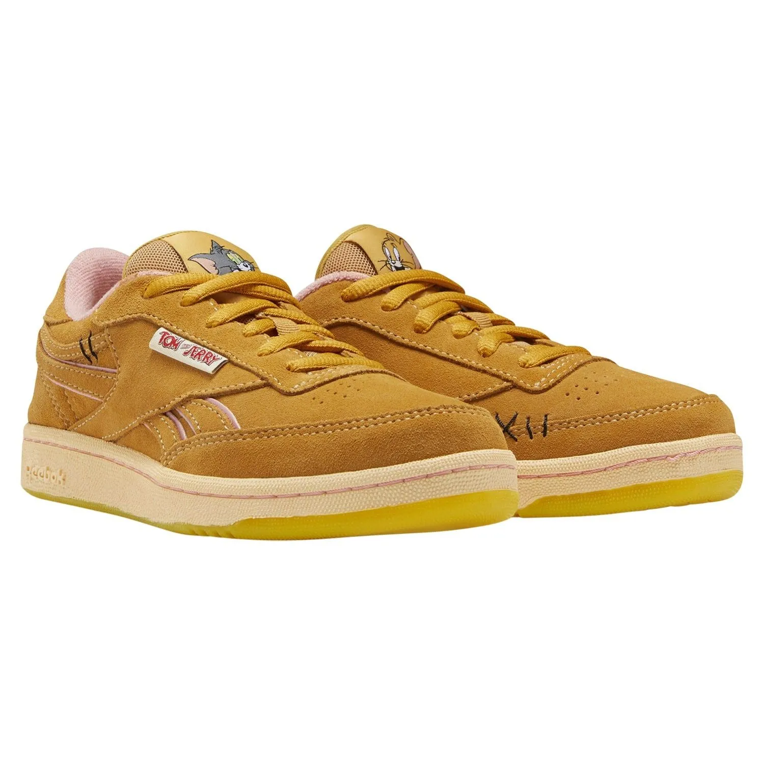 Reebok Junior Club C Revenge Tom & Jerry Shoes - Yellow