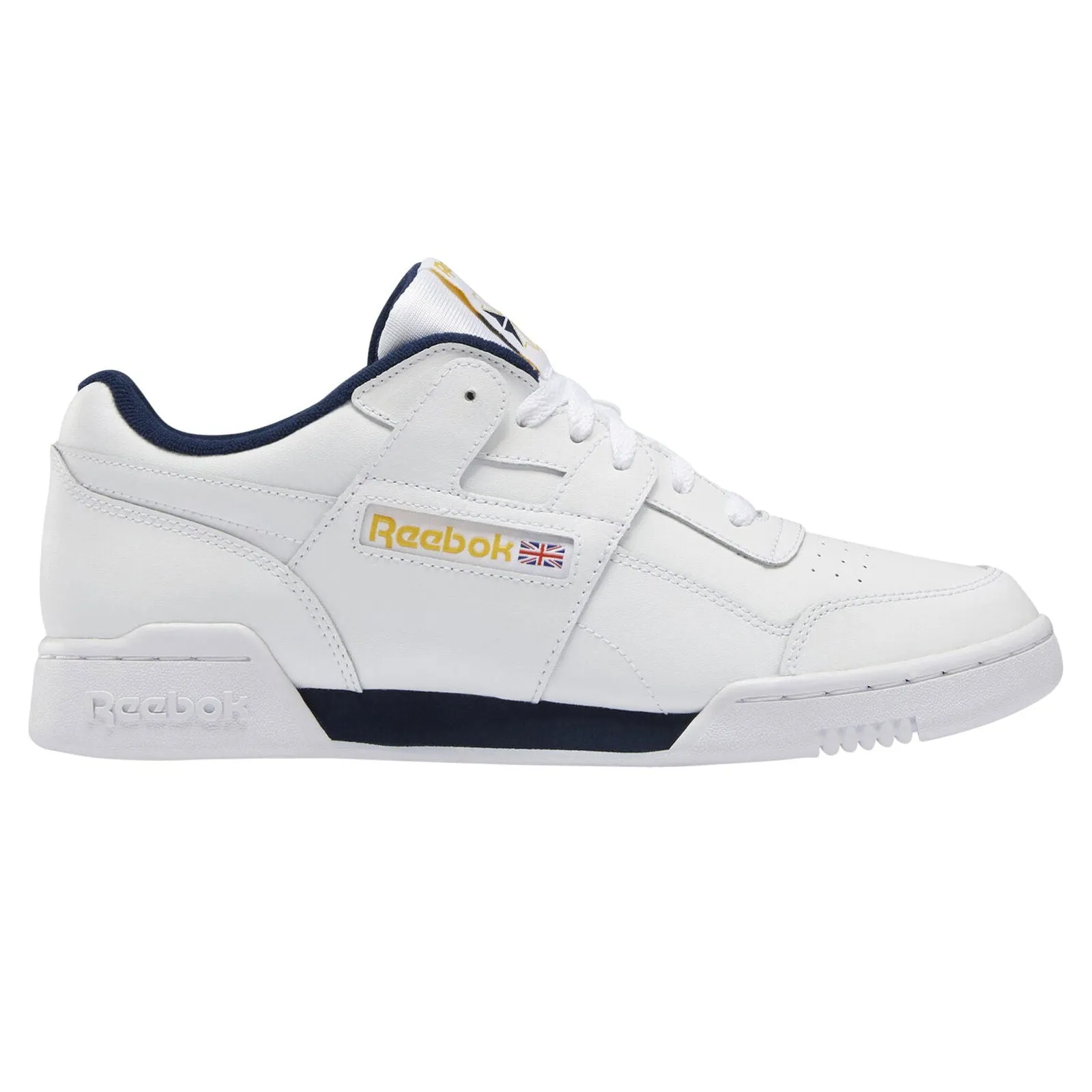 Reebok Workout Plus MU Shoes - White/Collegiate Navy