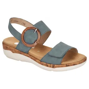 Remonte  Womens R6853-14 Rock Blue Sandals