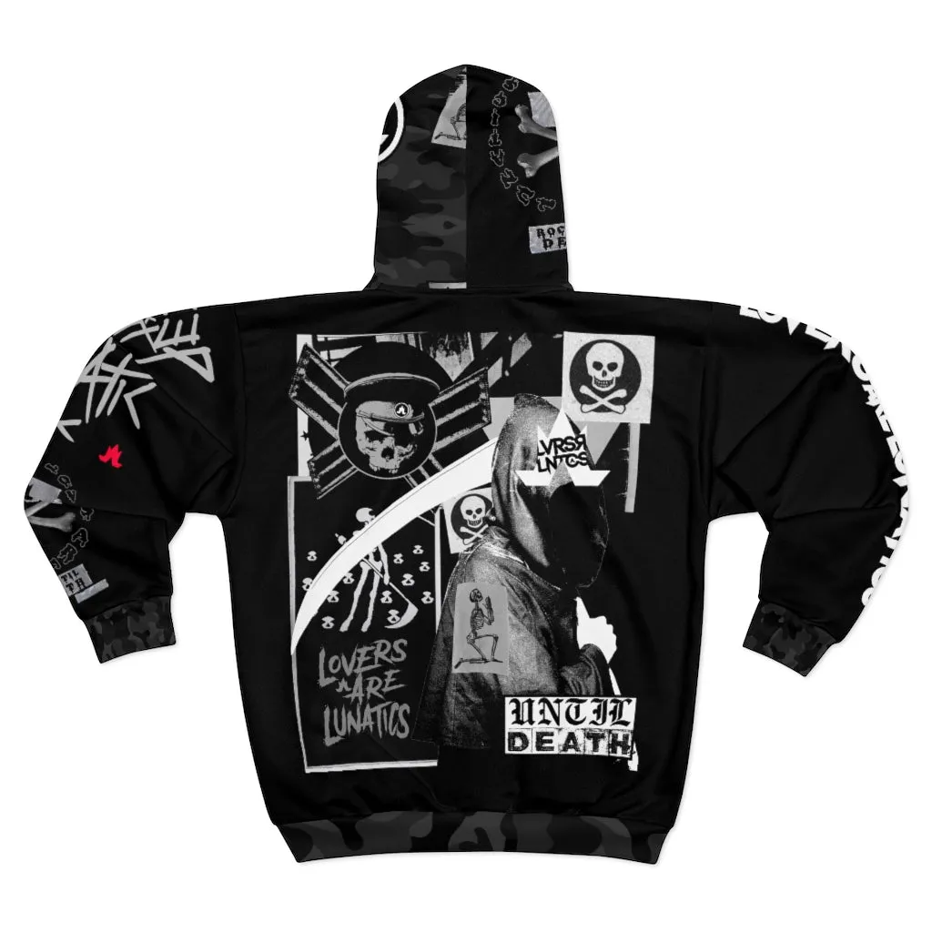 Rock Til Death Zip Hoodie - Men's/Unisex