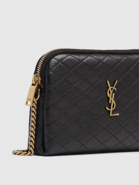 Saint Laurent   Mini Gaby quilted leather shoulder bag 