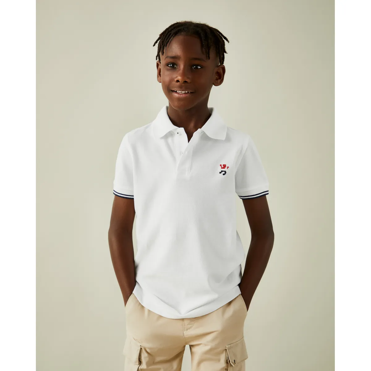 Short sleeve cotton polo