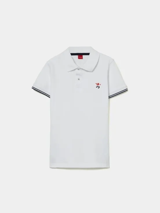 Short sleeve cotton polo