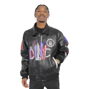 Skyline Leather Jacket Blinged Out - Daniel's Leather