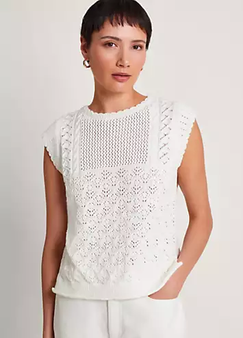 Sofia Stitch Knitted Vest by Monsoon | Look Again