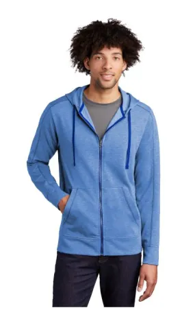 Sport-Tek ST293 PosiCharge Tri-Blend Wicking Fleece Full-Zip Hooded Jacket