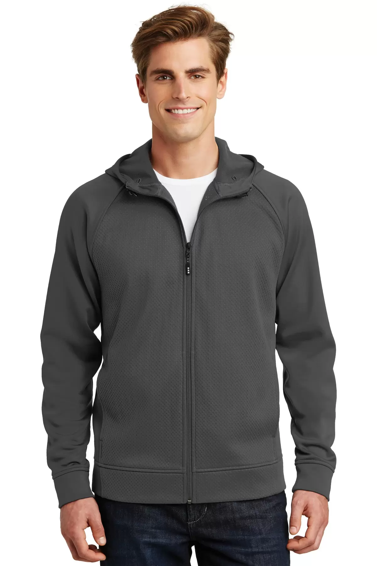 Sport Tek ST295 Sport-Tek Rival Tech Fleece Full-Zip Hooded Jacket SKU: ST295