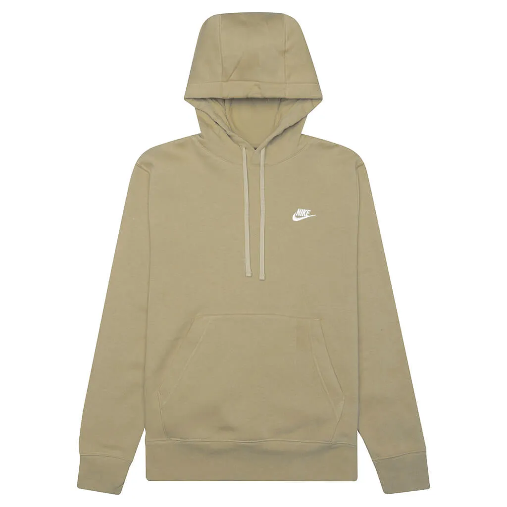 Sportswear Club Fleece Pullover Hoodie - Limestone/White