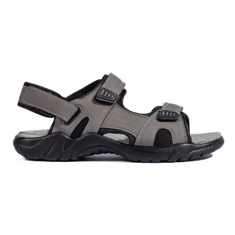 Sporty gray women's sandals grey