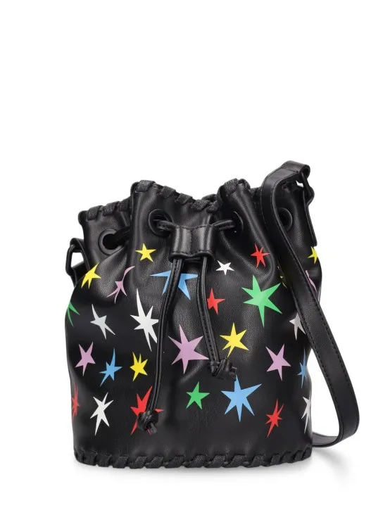 Stella McCartney Kids   Printed faux leather bucket bag 