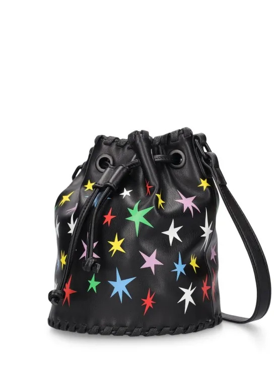 Stella McCartney Kids   Printed faux leather bucket bag 