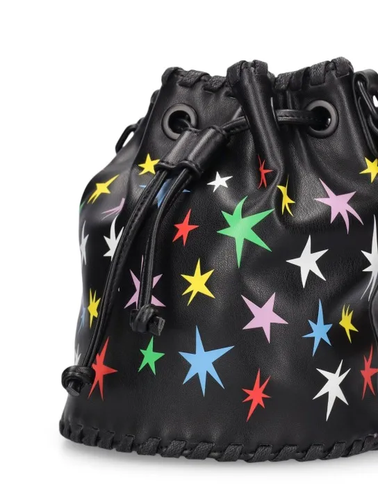 Stella McCartney Kids   Printed faux leather bucket bag 