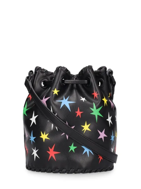 Stella McCartney Kids   Printed faux leather bucket bag 