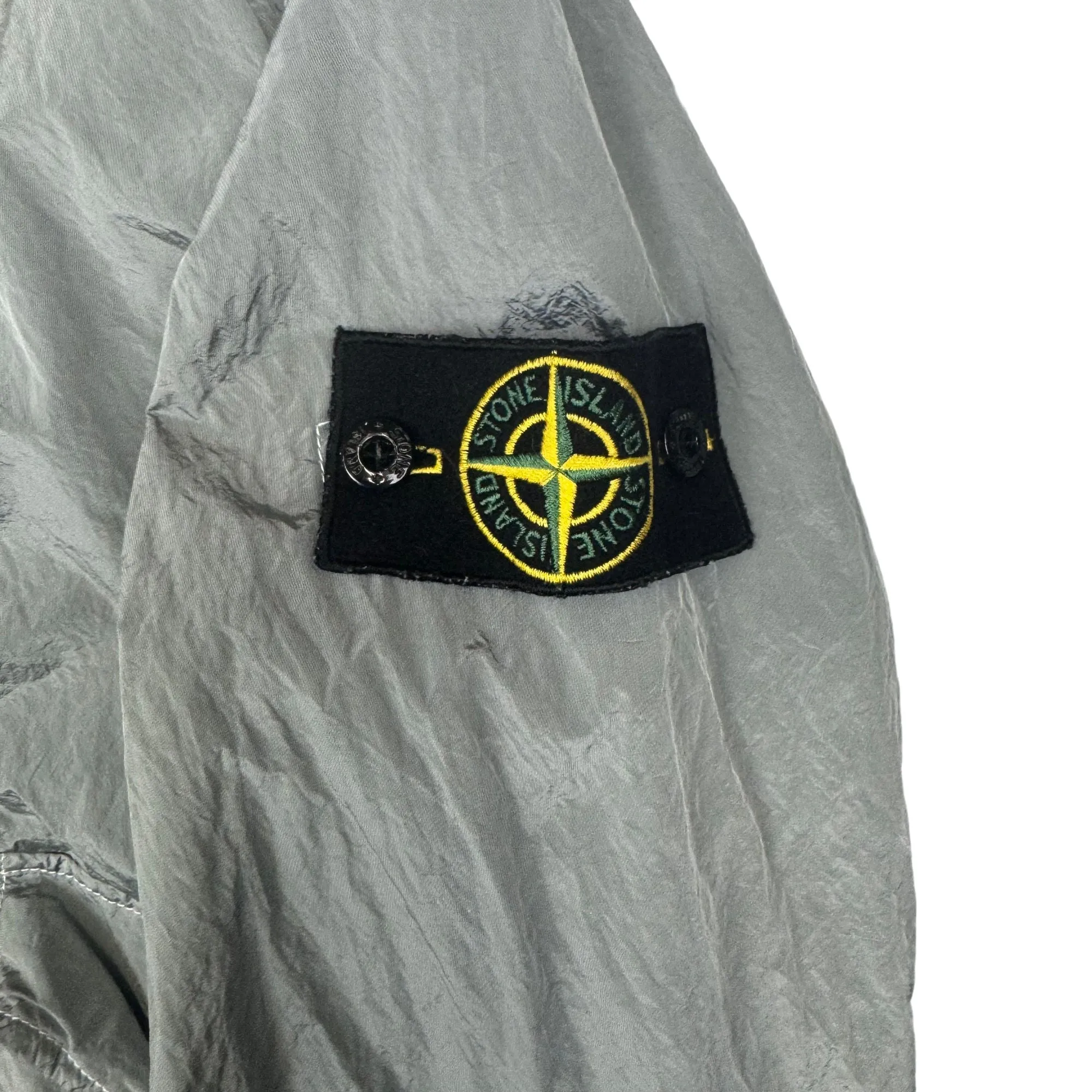 Stone Island 2011 Nylon Metal Hooded Bomber Jacket Grey Rare