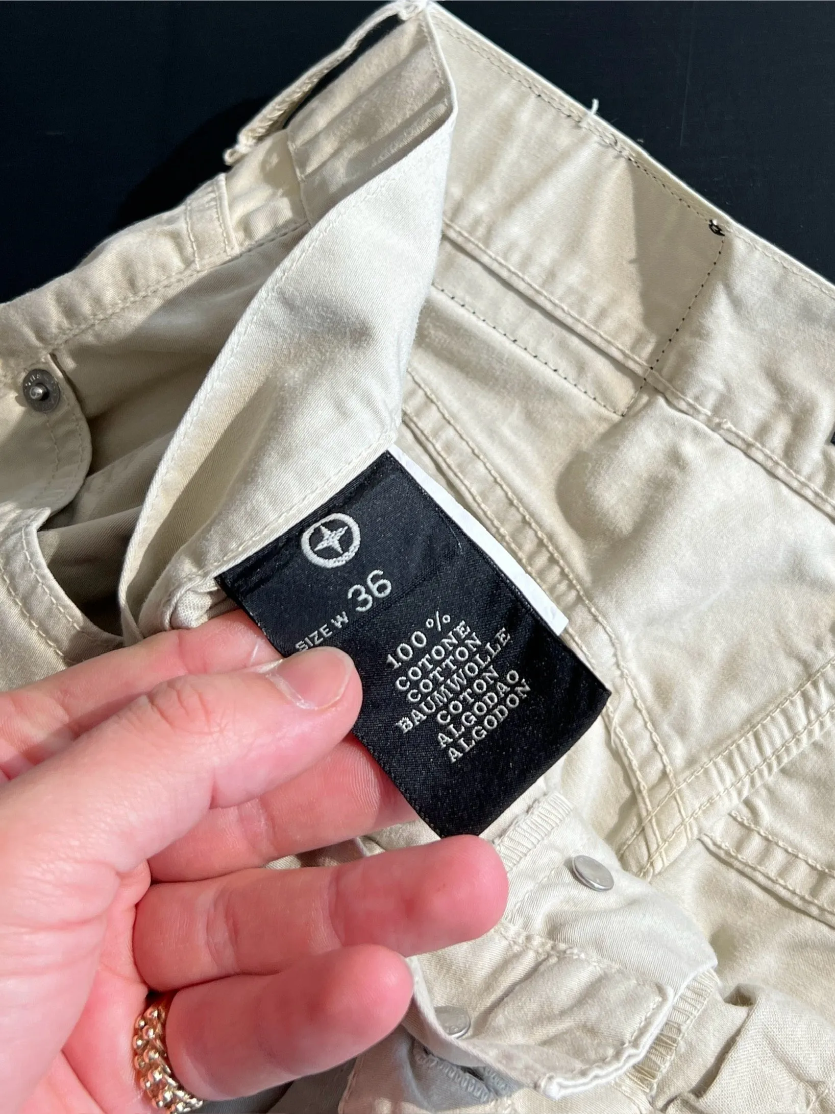 Stone Island Denims Spell Out Trousers (W36 x L34)