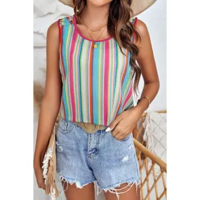 Striped Wide Strap Tank