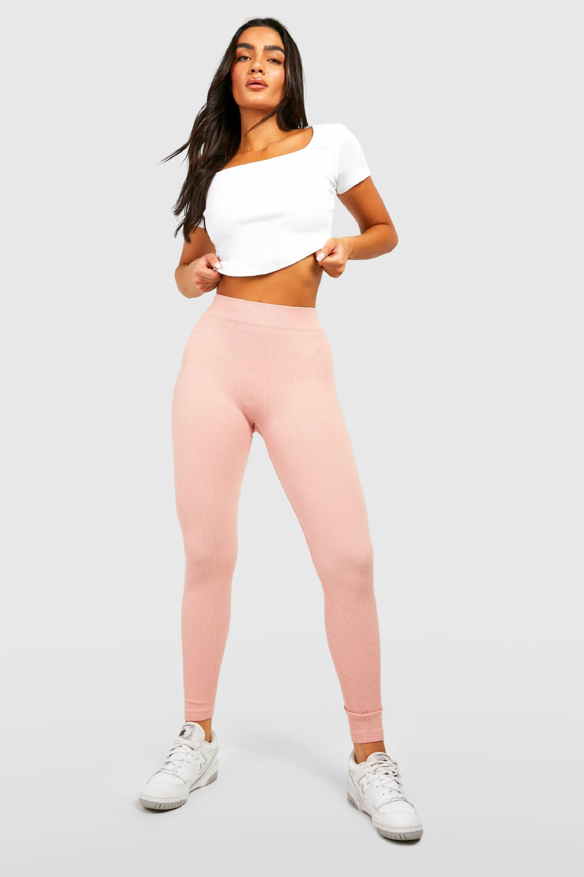 Structured Seamless Contour Ribbed Sculpt Leggings