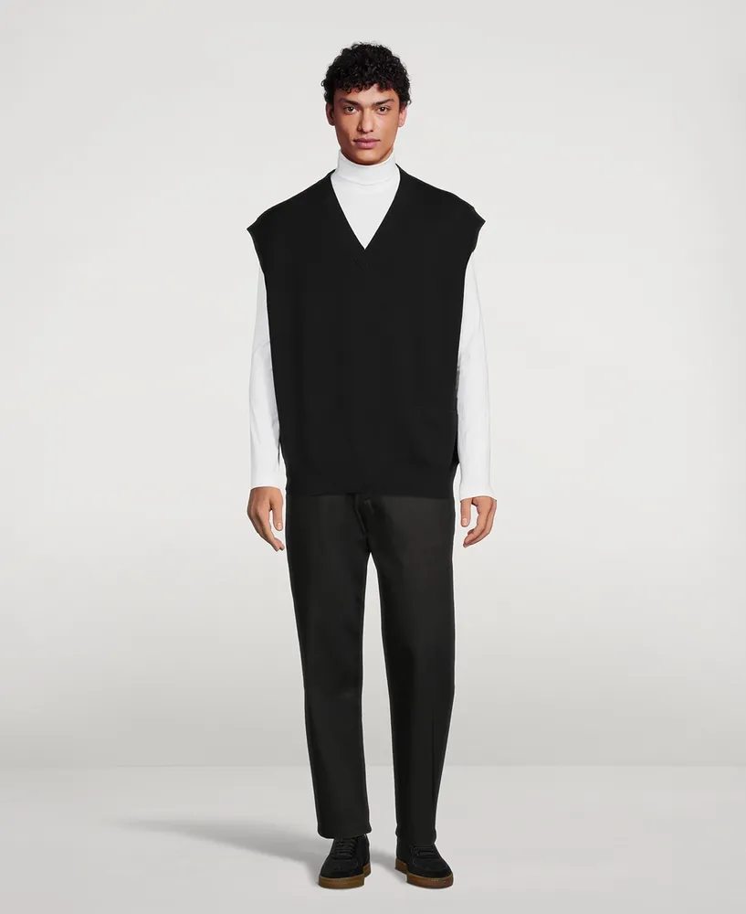 STUDIO NICHOLSON Foss Wool And Cotton Oversized Vest