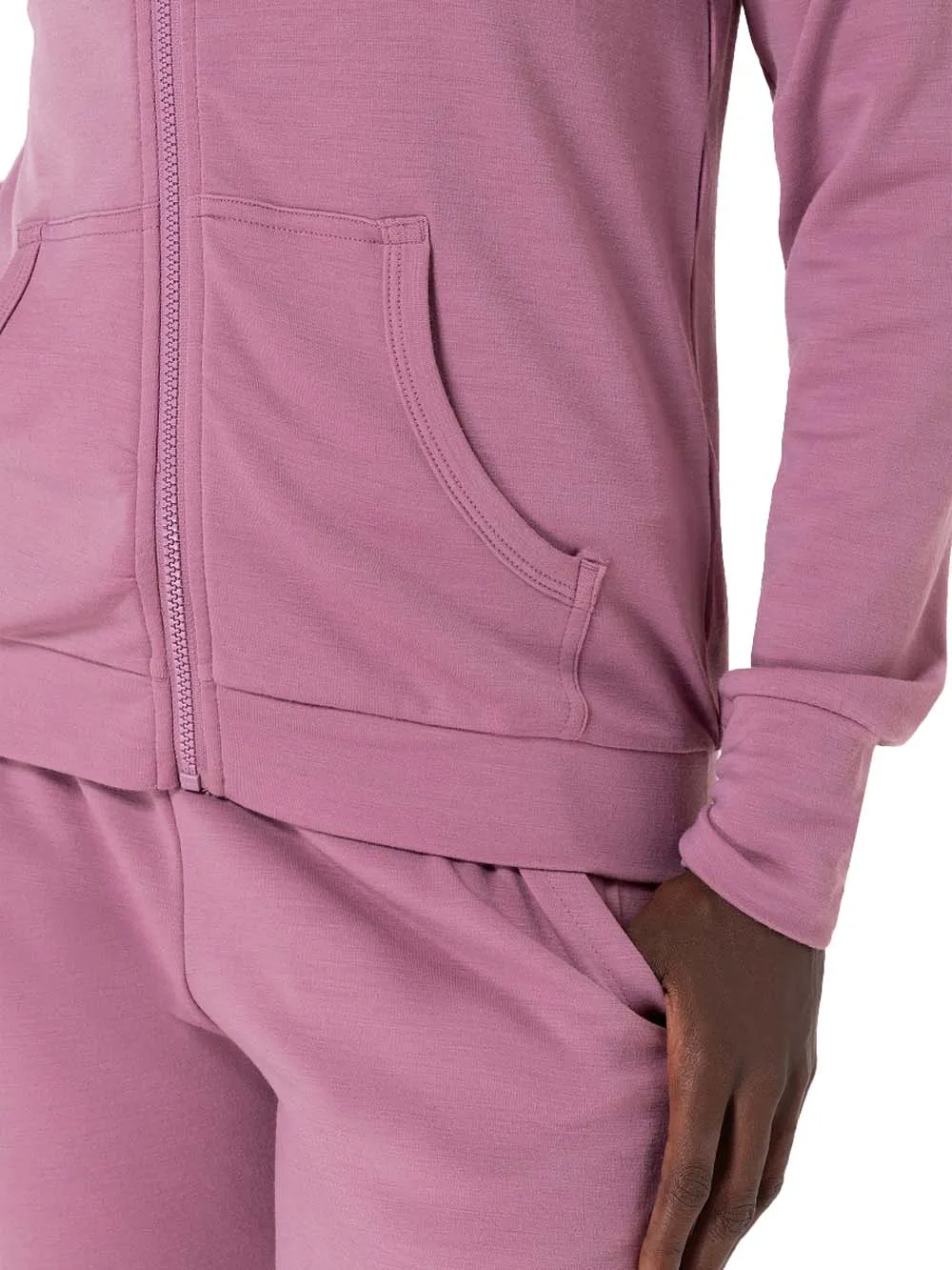 super.natural Women's  Everyday Zip Hoodie Orchid | Buy super.natural Women's  Everyday Zip Hoodie Orchid here | Outno