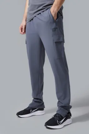 Tall Active Training Dept Tapered Cargo Joggers | boohooMAN UK