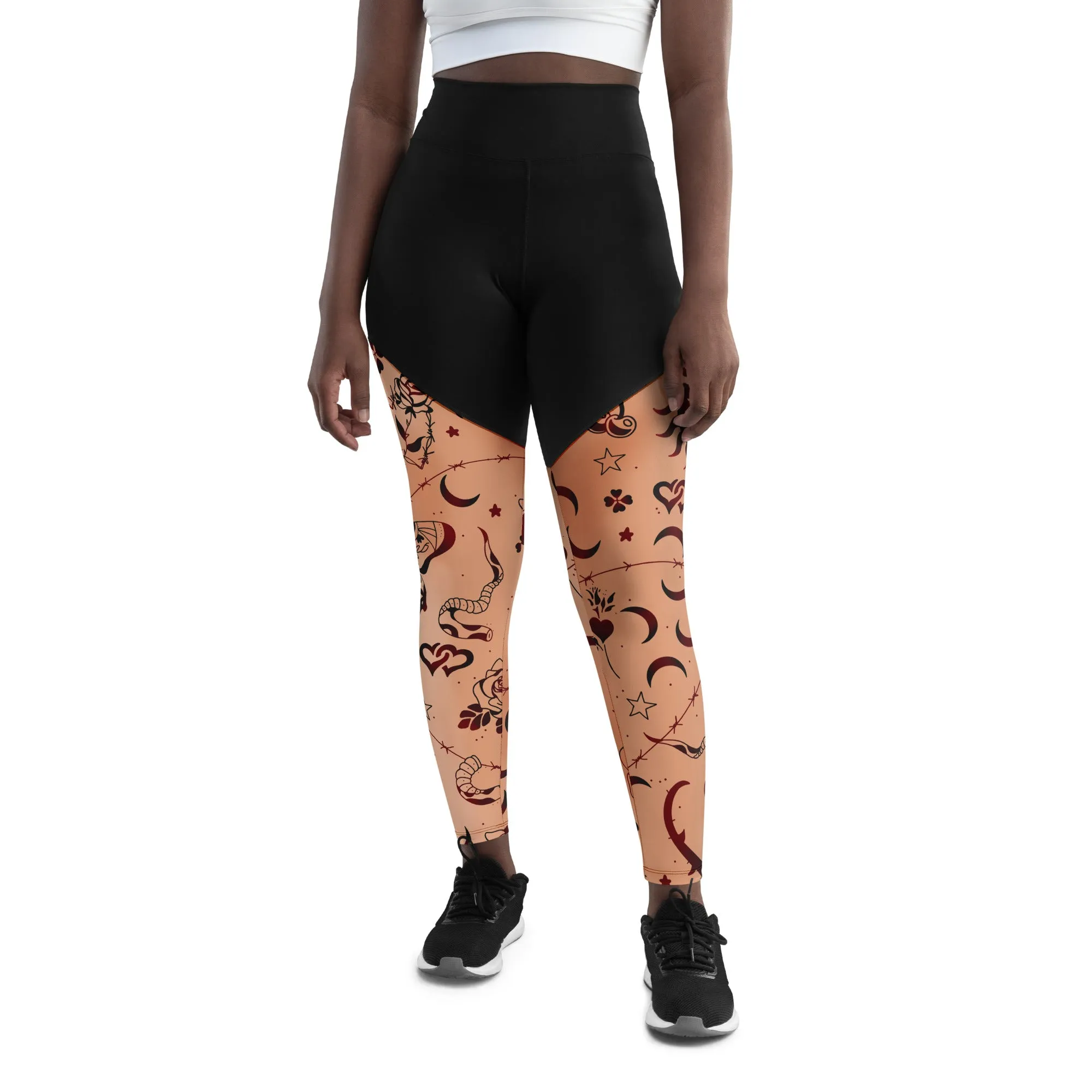 Tattoo Inspired Compression Leggings