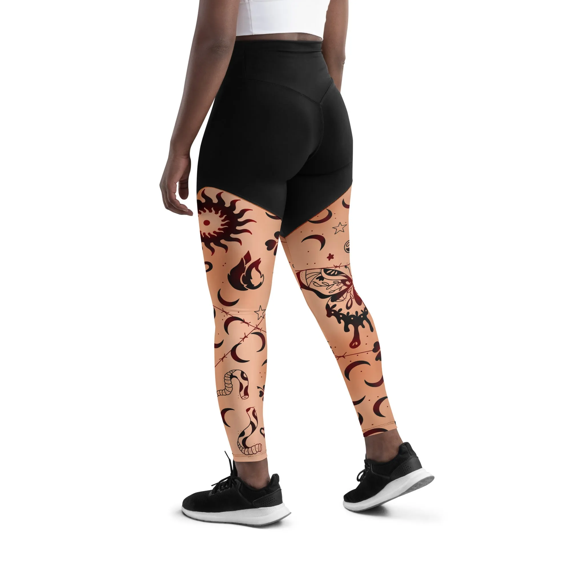 Tattoo Inspired Compression Leggings