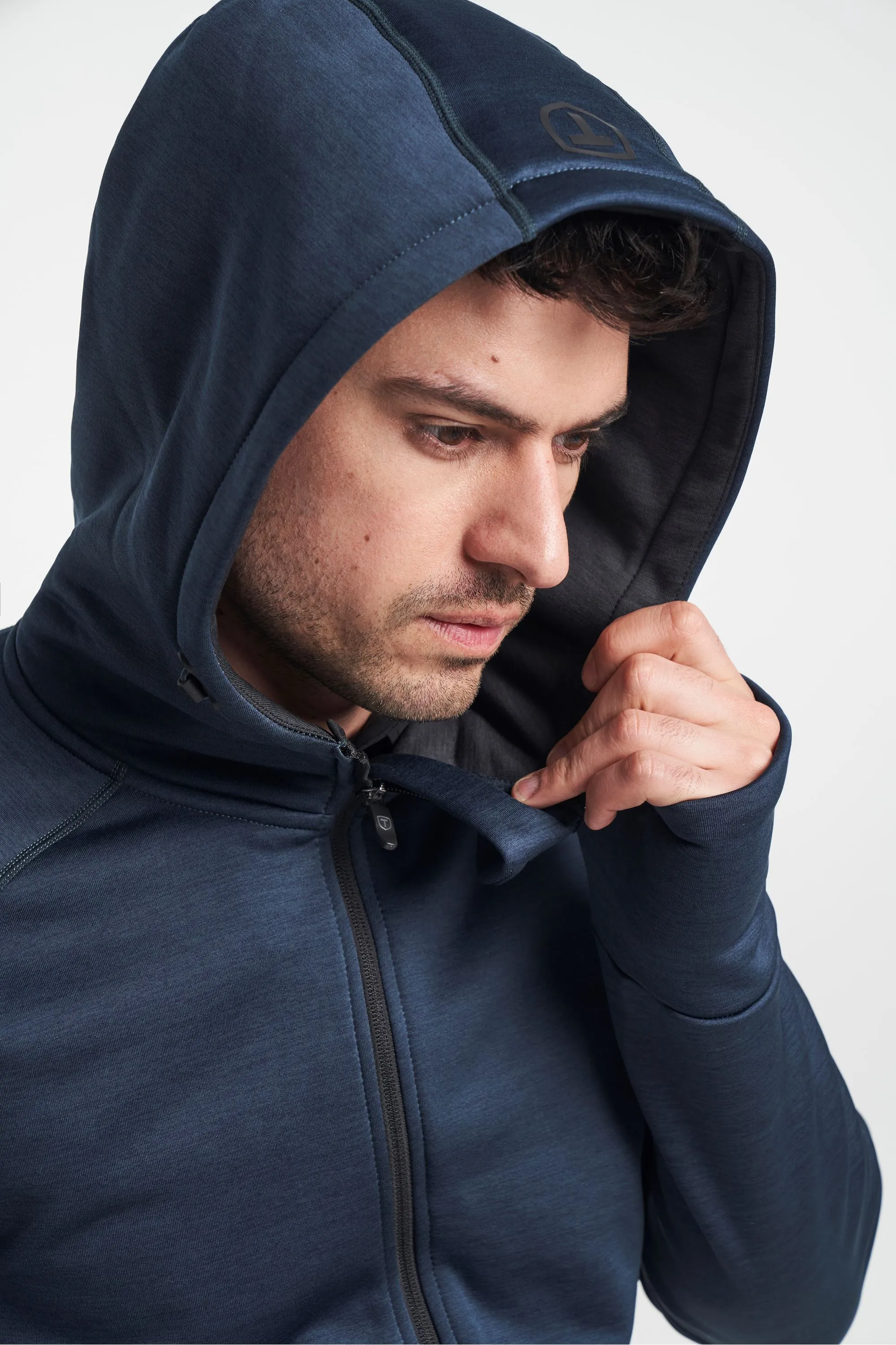 Tenson Men's TXlite Hoodie Zip Midnight Navy | Buy Tenson Men's TXlite Hoodie Zip Midnight Navy here | Outnorth